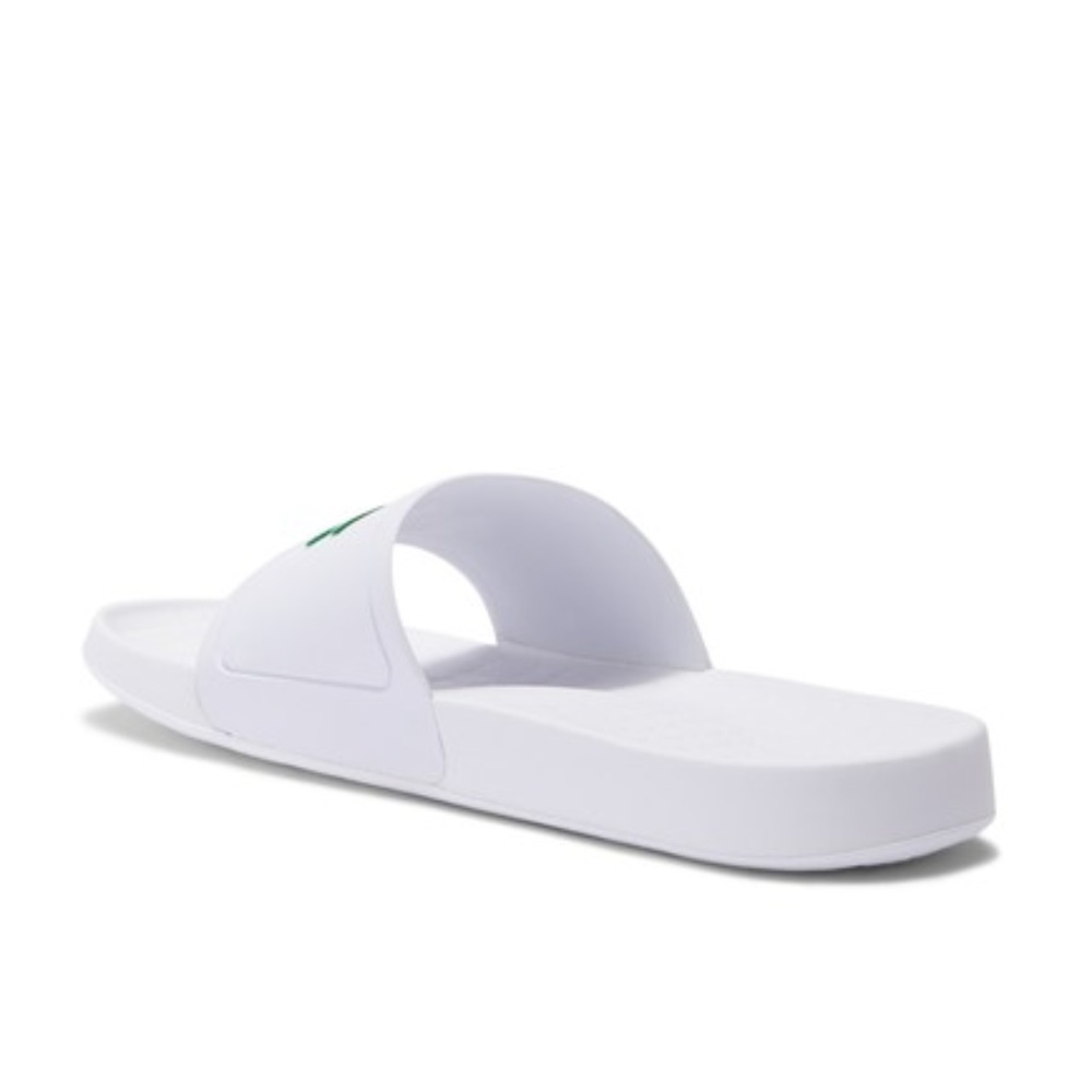 LACOSTE Fraisier 318 1 Slide Men White Sandals - Picture 4 of 5